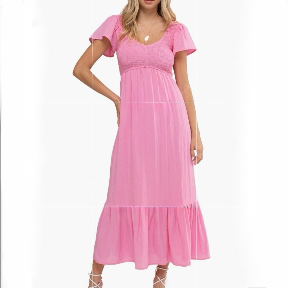 Chic Pink Maxi Dress